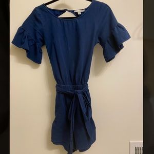American Eagle denim romper w/ belt